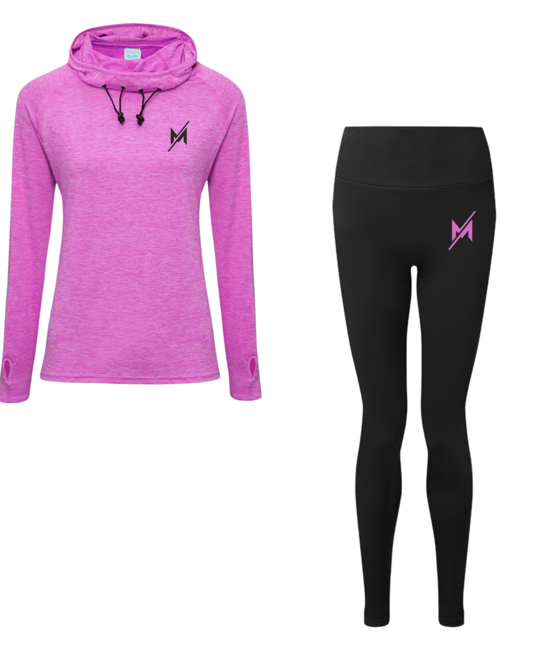 Women's Muscle Memory cool cowl neck top & Scrunch Leggings