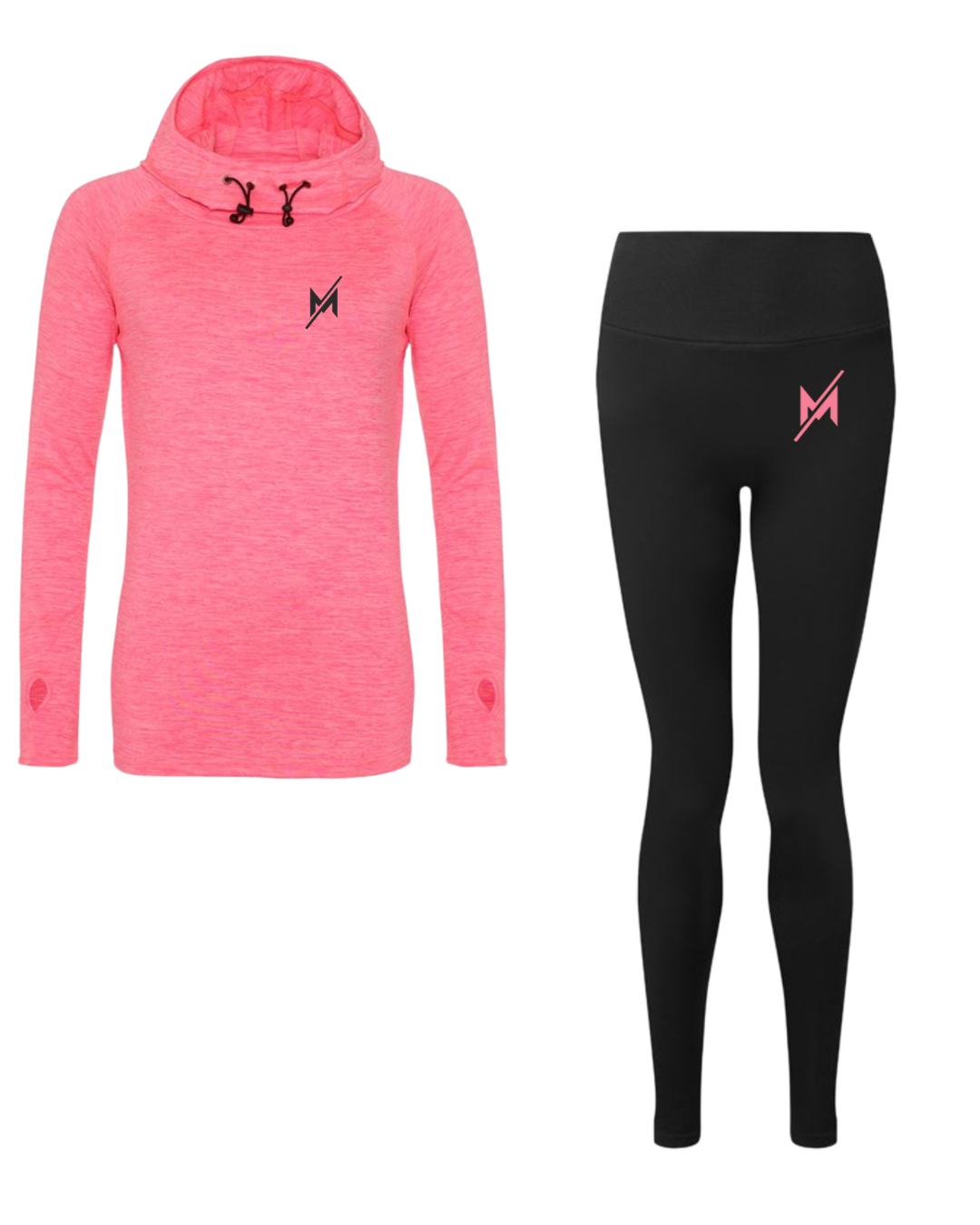 Women's Muscle Memory cool cowl neck top & Scrunch Leggings